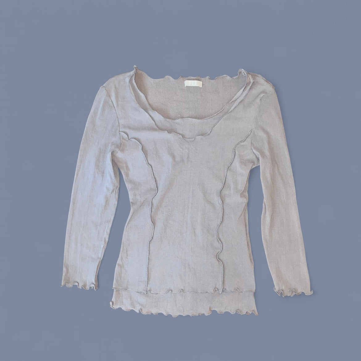 Vintage Sheer Gray Long Sleeve
