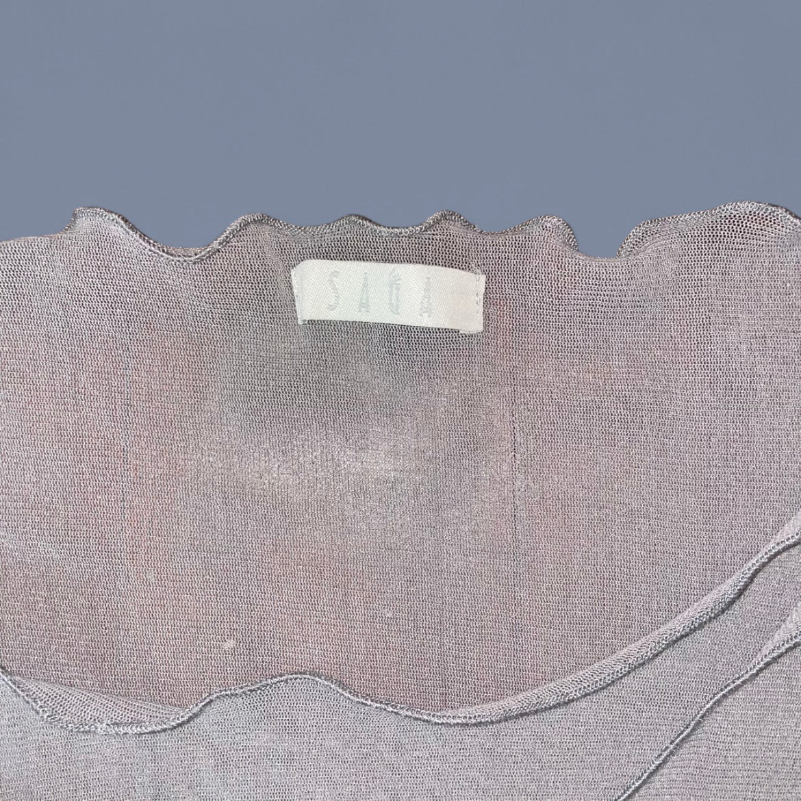 Vintage Sheer Gray Long Sleeve