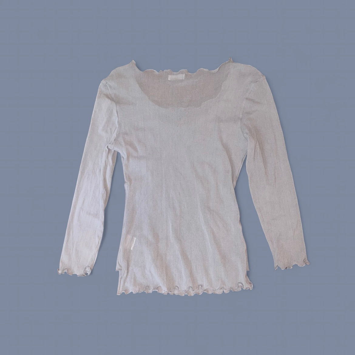 Vintage Sheer Gray Long Sleeve