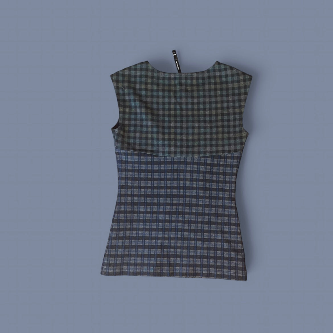 Karen Millen Gray Plaid Top