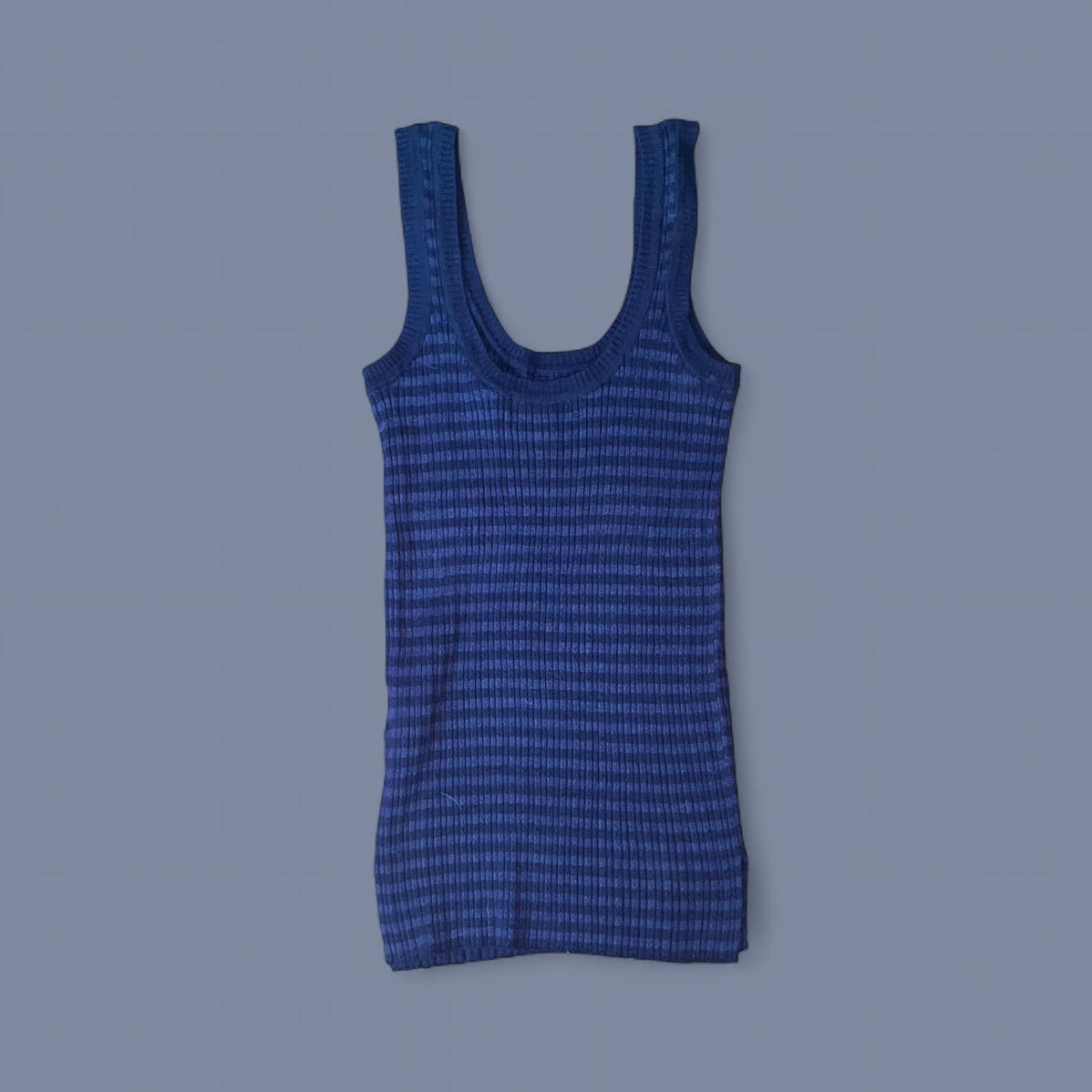 G-Star Navy Ribbed Tank