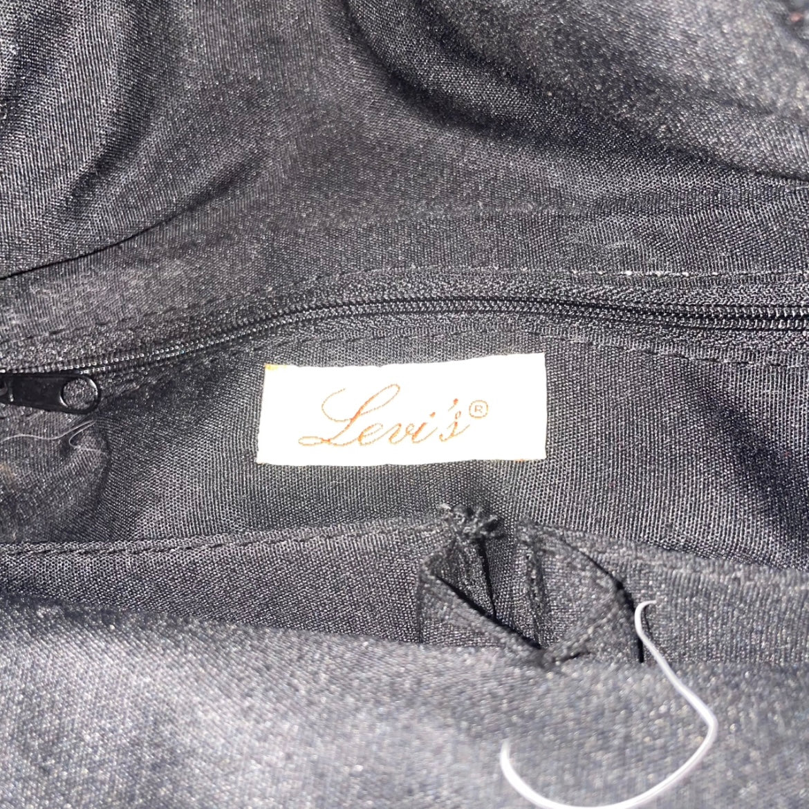Levi's Black Leather Studded Shoulder Bag
