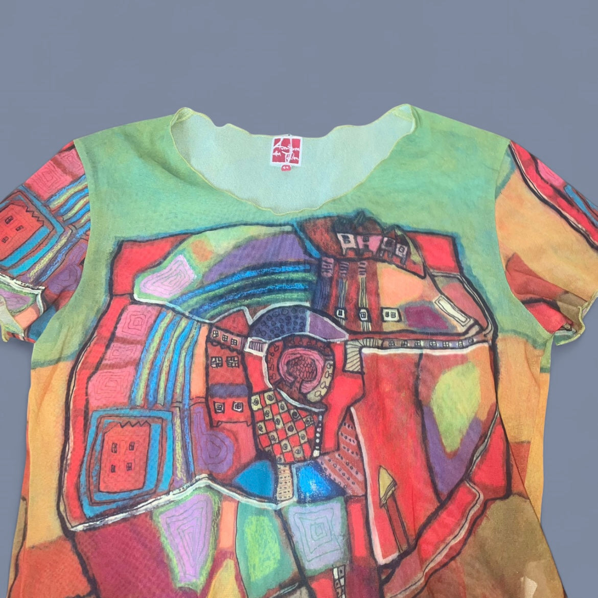 Aventures Des Toiles Sheer Mesh Graphic Tee