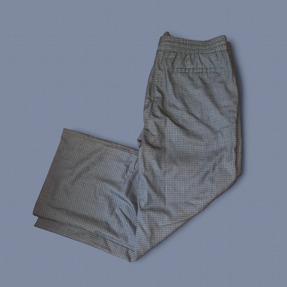 Vintage Miu Miu Dark Gray Checkered Trouser