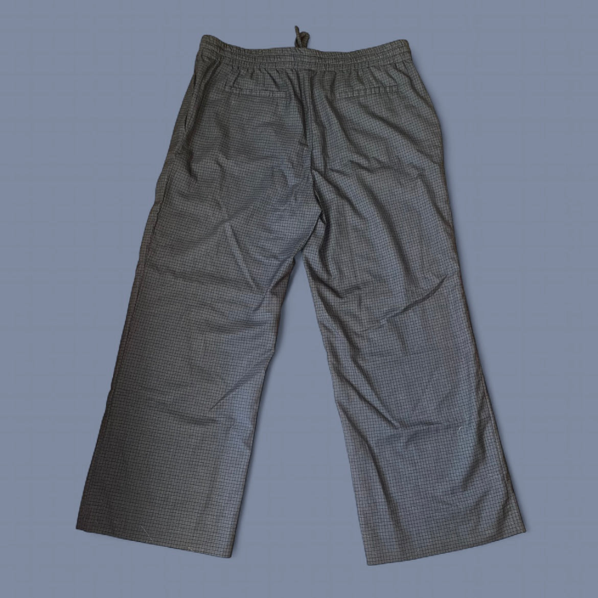 Vintage Miu Miu Dark Gray Checkered Trouser