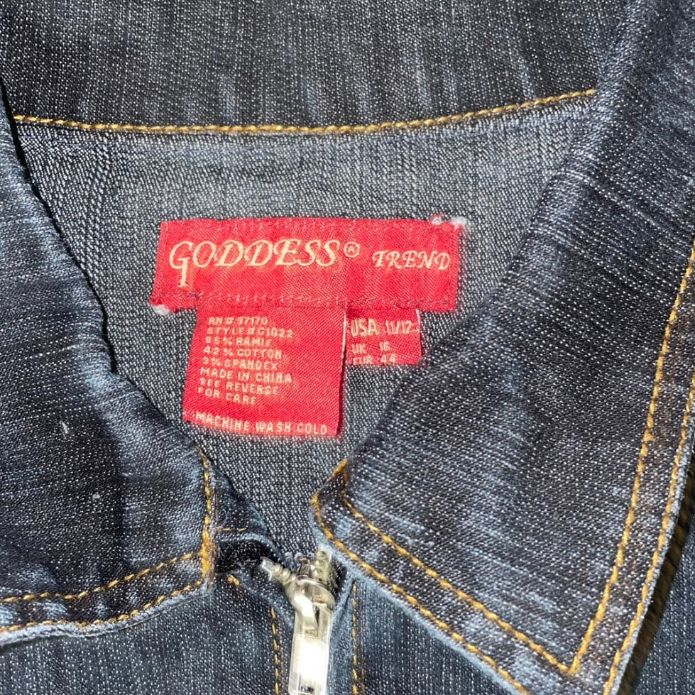 Vintage 00s Dark Wash Denim Dress