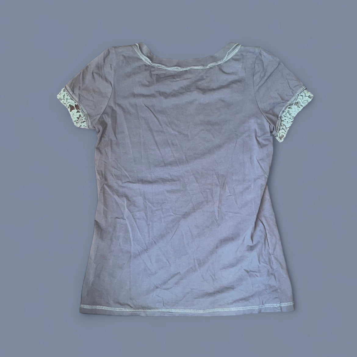 00s Dark Gray Lace Tee