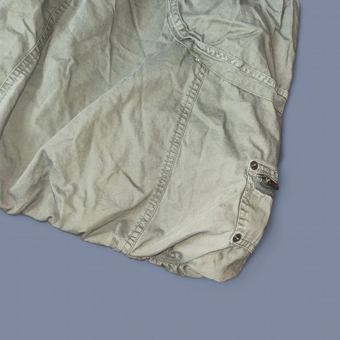 Vintage 00s Khaki Green Bubble Skirt