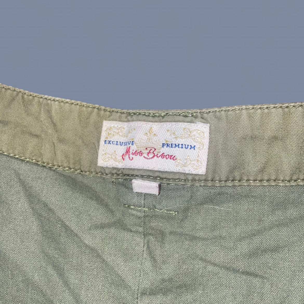 Vintage 00s Khaki Green Bubble Skirt