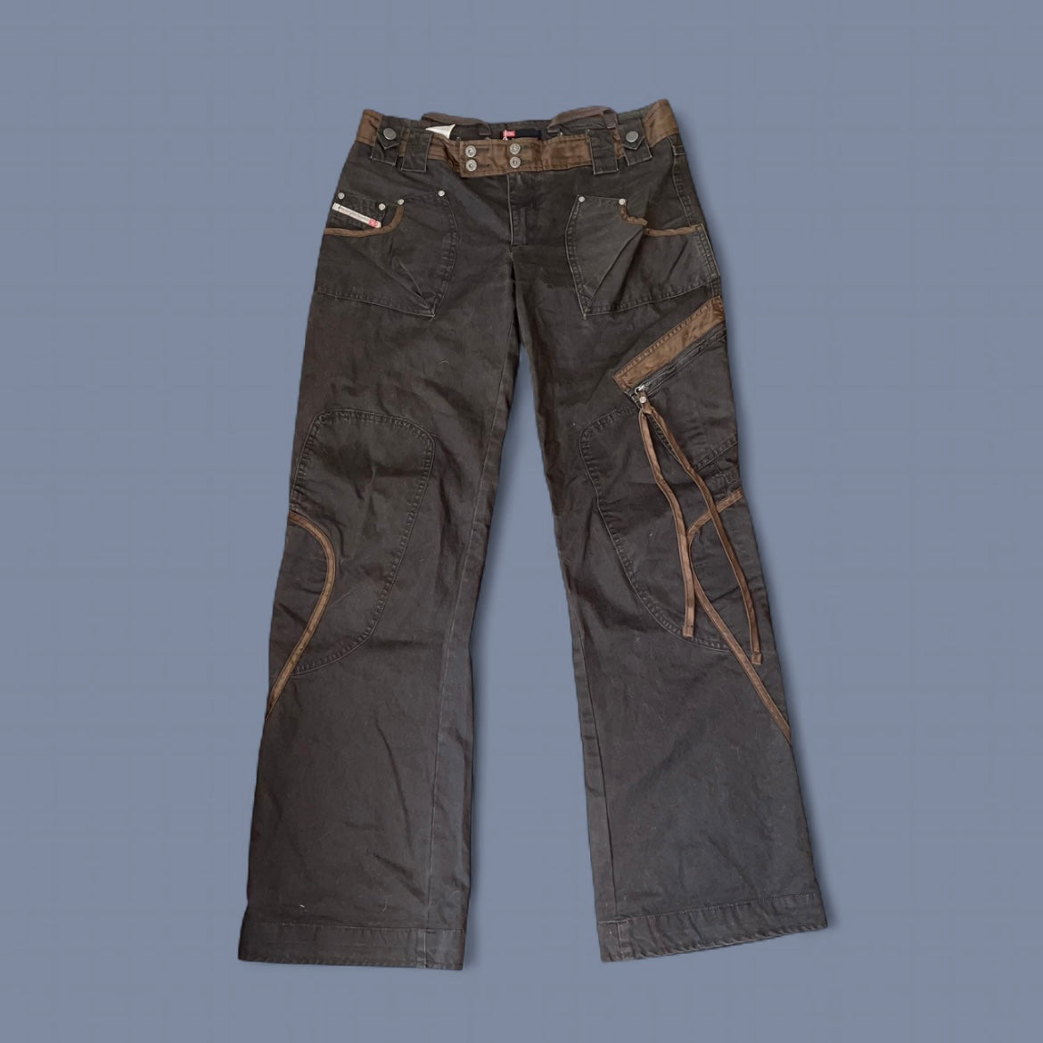Vintage Diesel Dark Brown Utility Pants