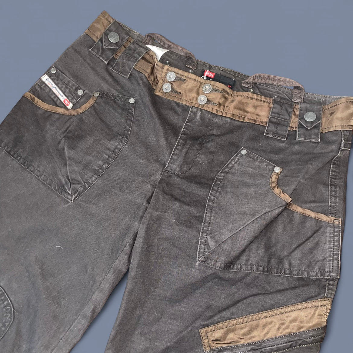 Vintage Diesel Dark Brown Utility Pants