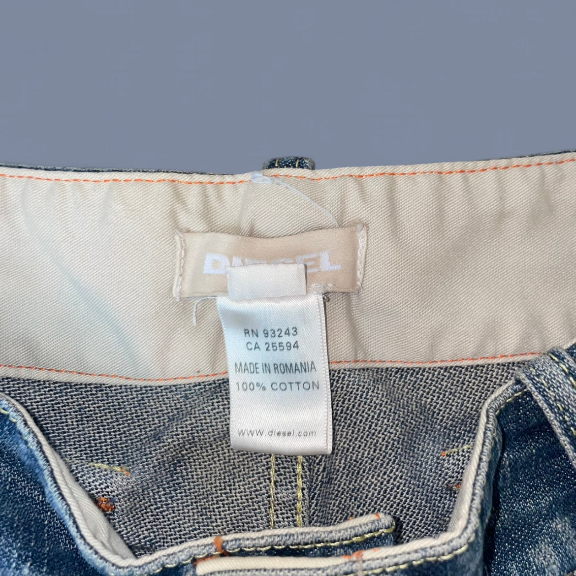 Vintage Diesel Studded Denim Shorts