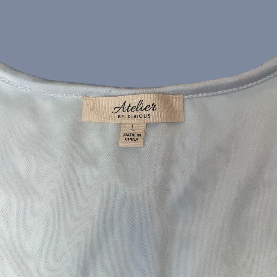 00s Baby Blue Mesh Top