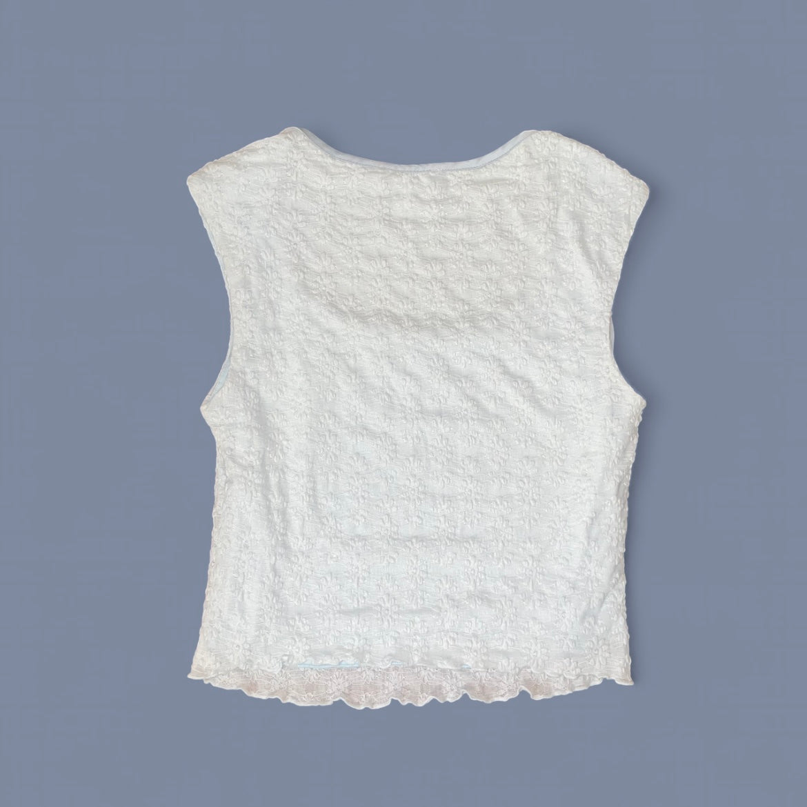00s Baby Blue Mesh Top