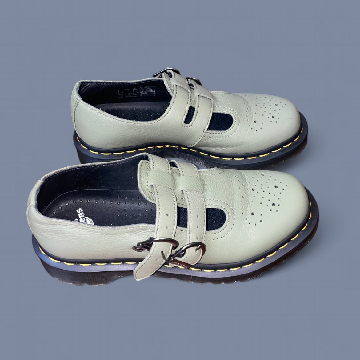 Sage Green Mary Jane Dr. Martens