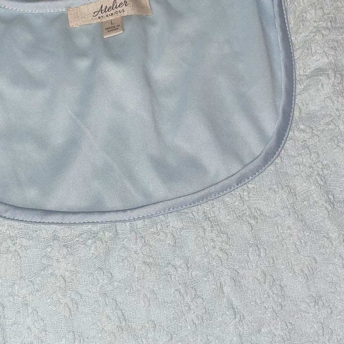 00s Baby Blue Mesh Top