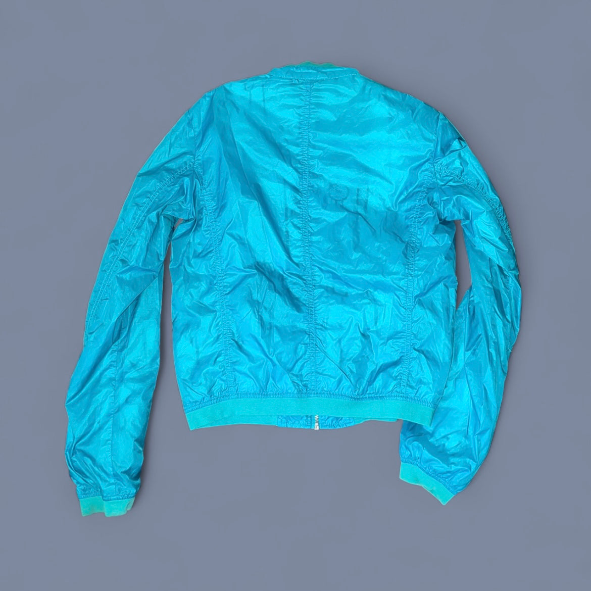 Vintage Diesel Teal Utility-style Windbreaker