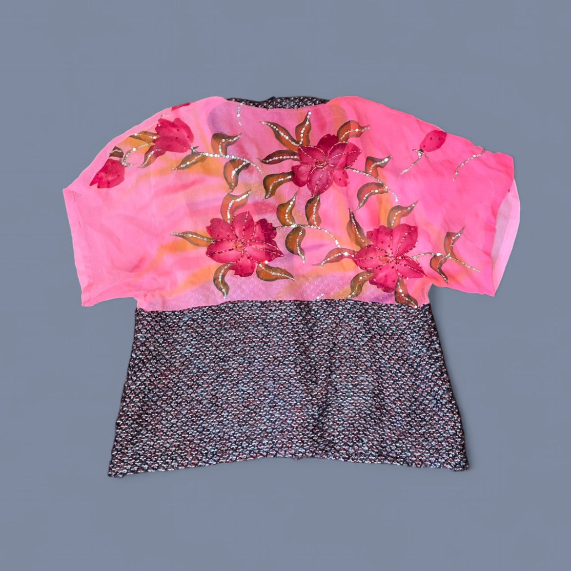 Vintage Custo Barcelona Silk Batwing Top