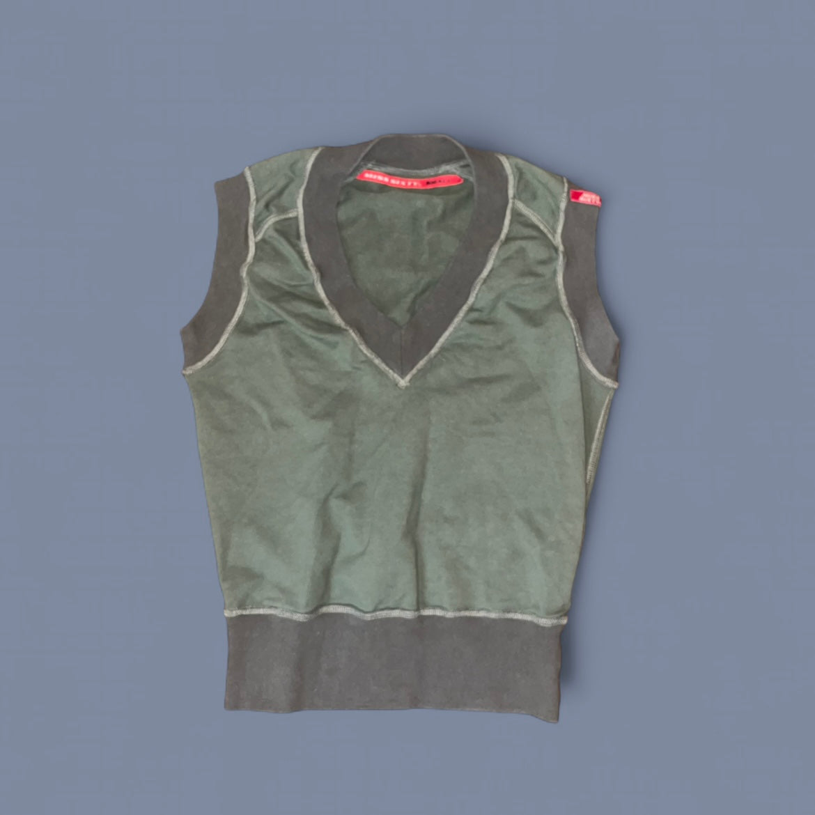 Vintage Miss Sixty Khaki Green Vest