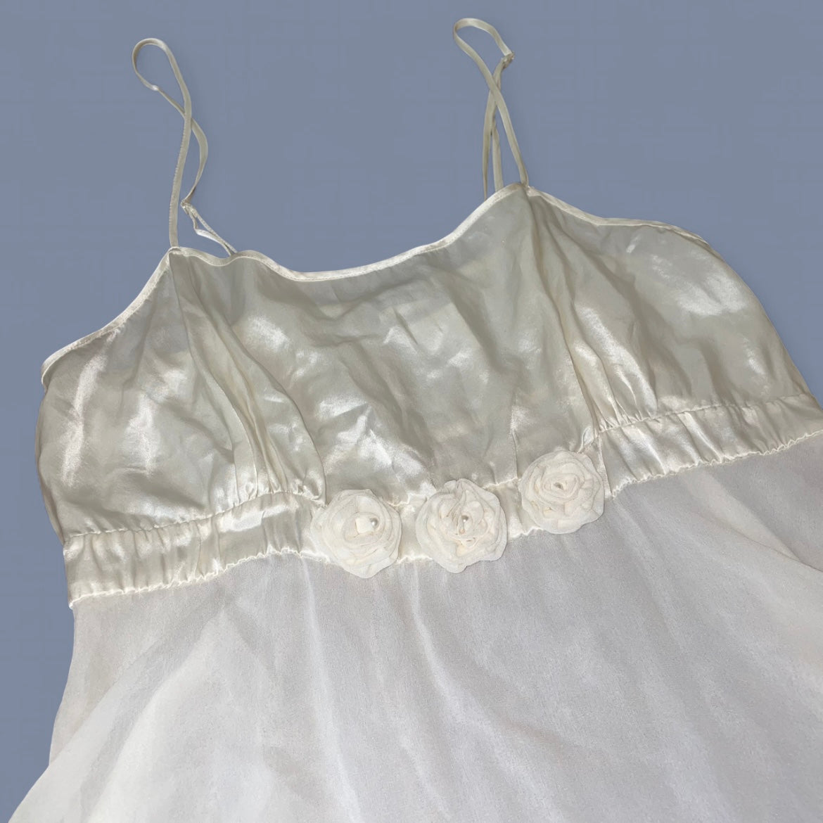 Intimissimi Sheer White Slip Dress