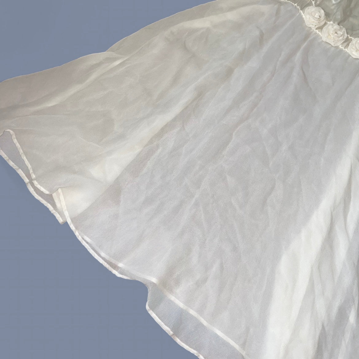 Intimissimi Sheer White Slip Dress