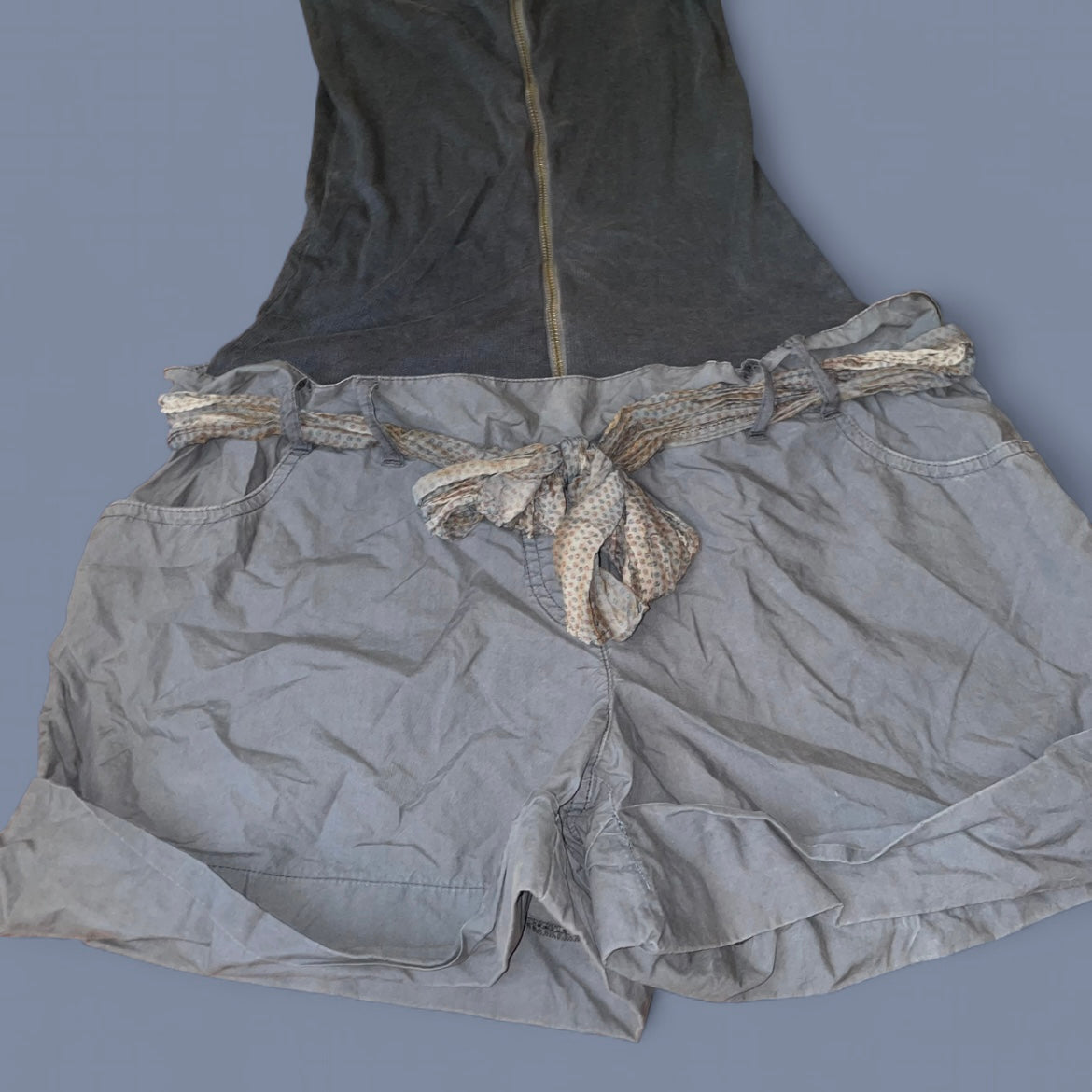 Vintage Cop. Copine Muted Blue Romper