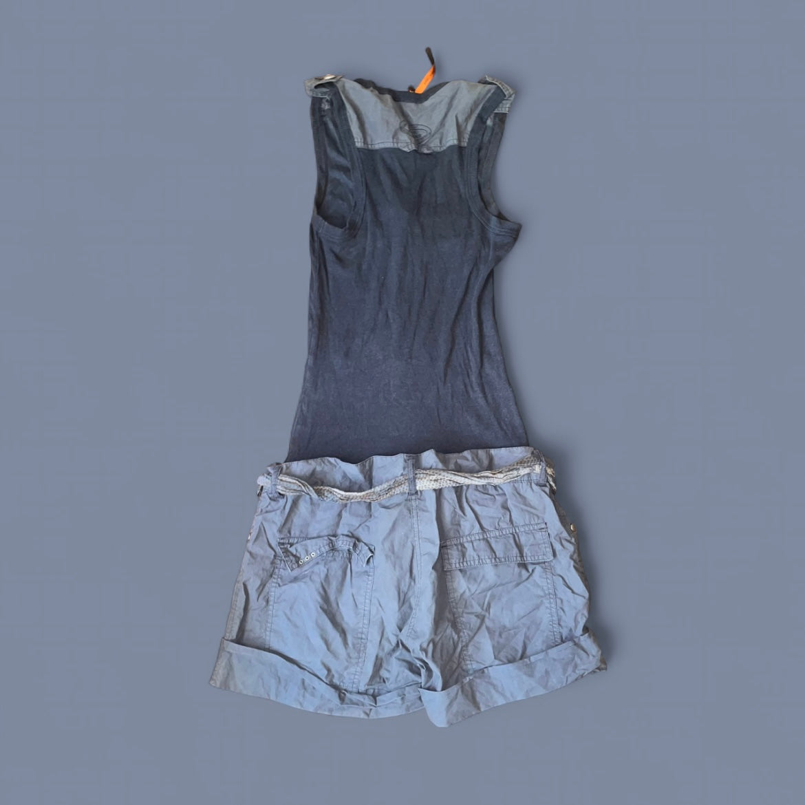 Vintage Cop. Copine Muted Blue Romper