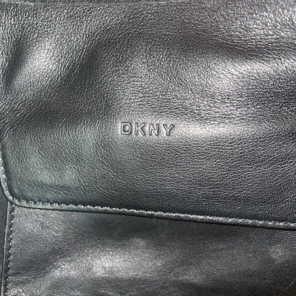 DKNY Black Leather Toolbelt