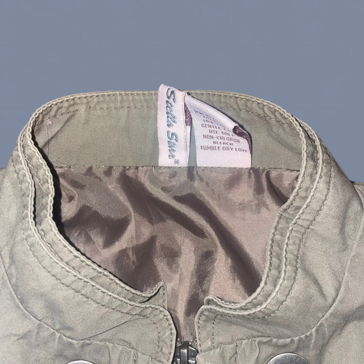 00s Khaki Green Military-style Jacket