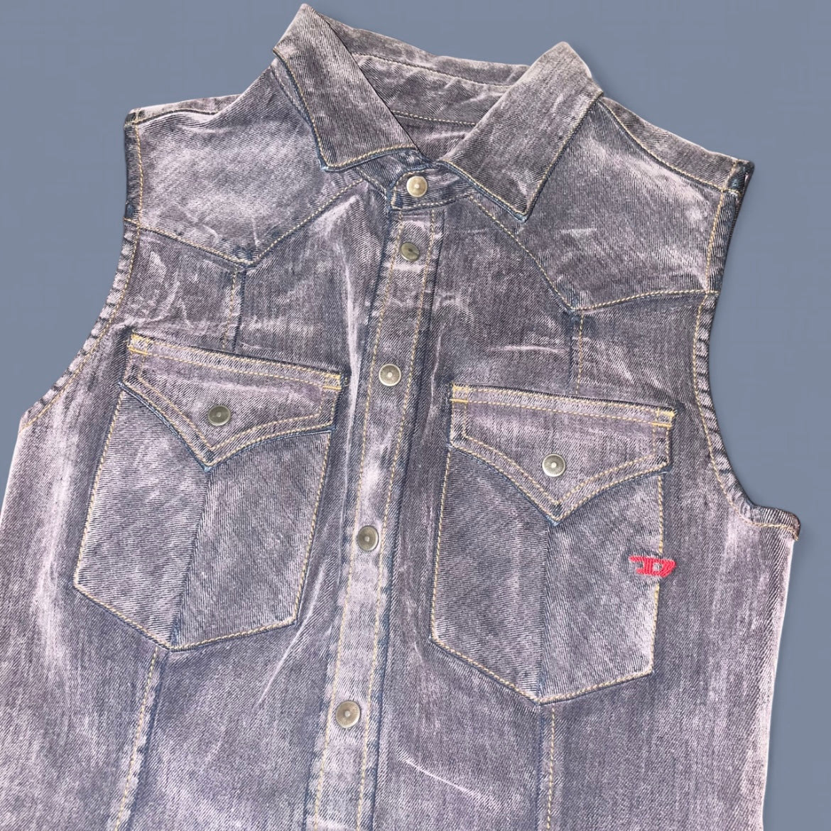 Diesel Muted Purple Denim Dress