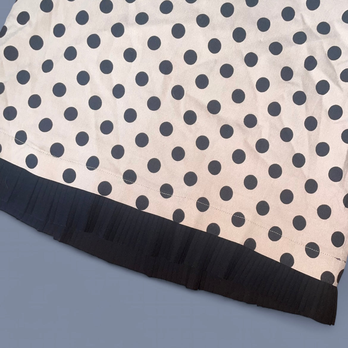 Vintage Save The Queen Polka Dot Midi Skirt