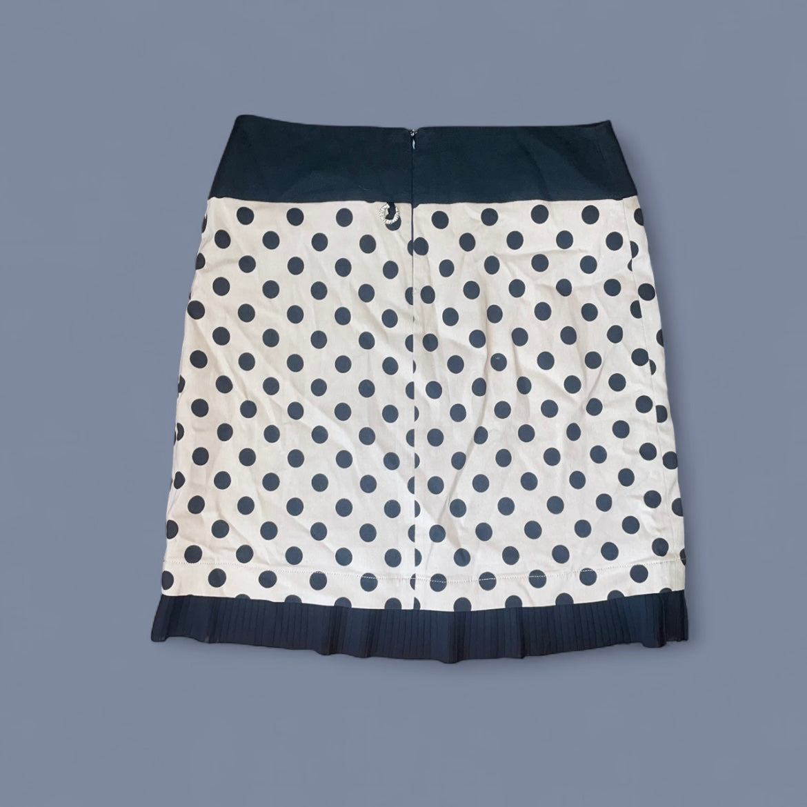 Vintage Save The Queen Polka Dot Midi Skirt