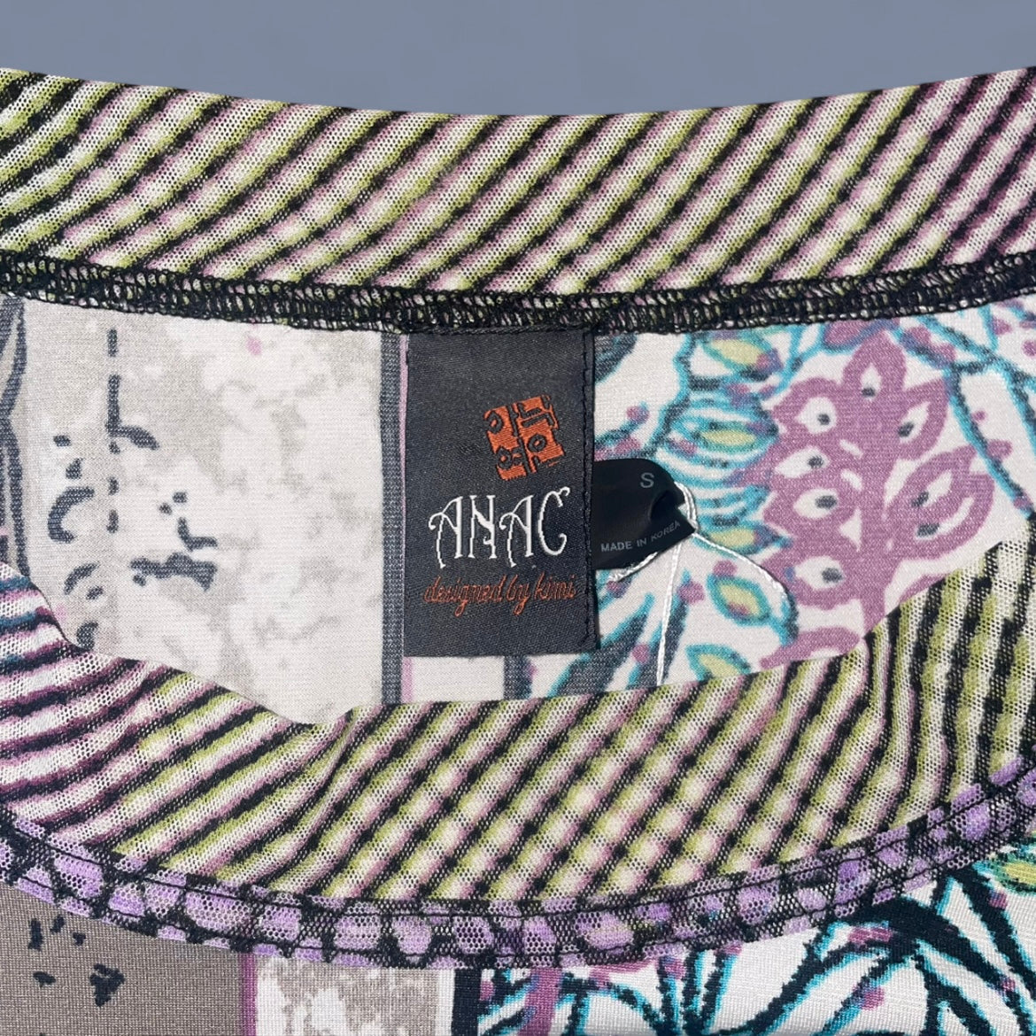 Vintage Graphic Mesh Top
