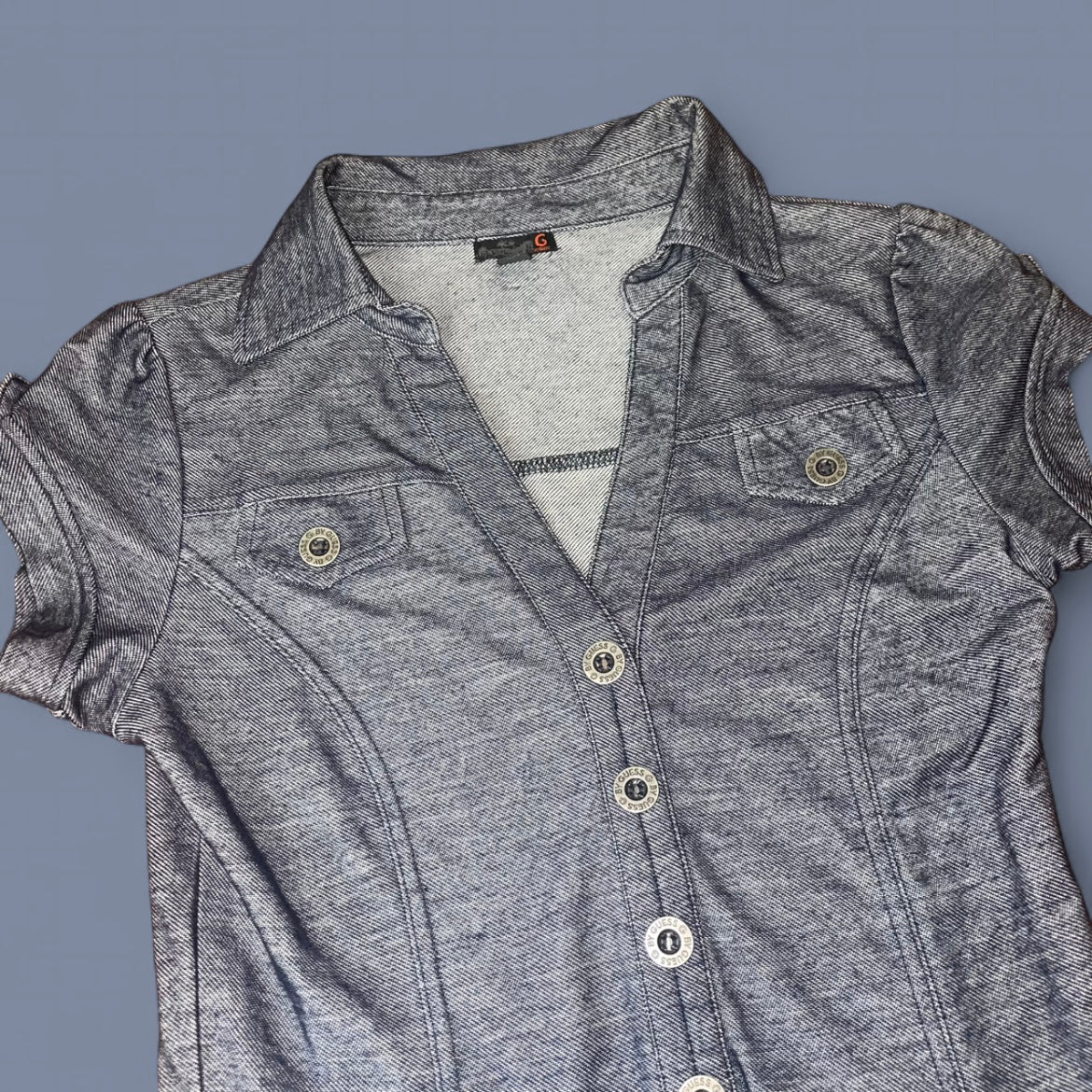 00s Guess Utility Style Denim-style Dress
