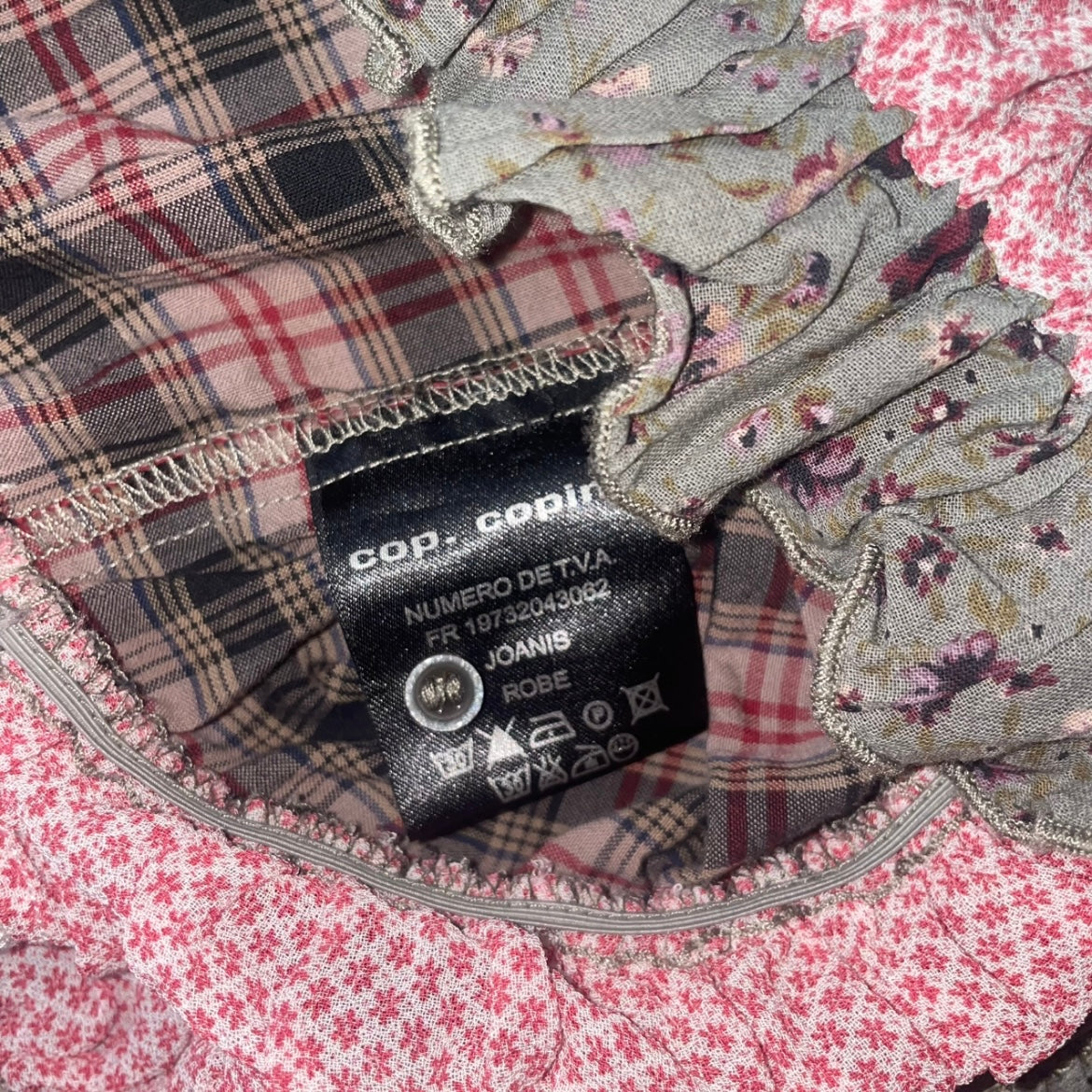 Vintage Cop. Copine Floral Mini Babydoll Dress