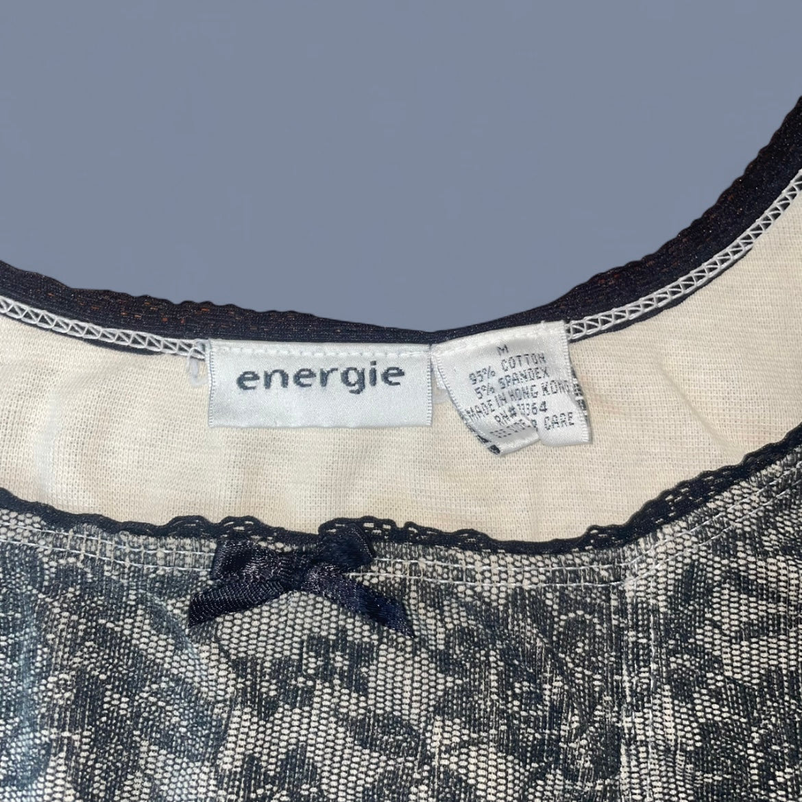 Vintage 00s Lace Print Tank