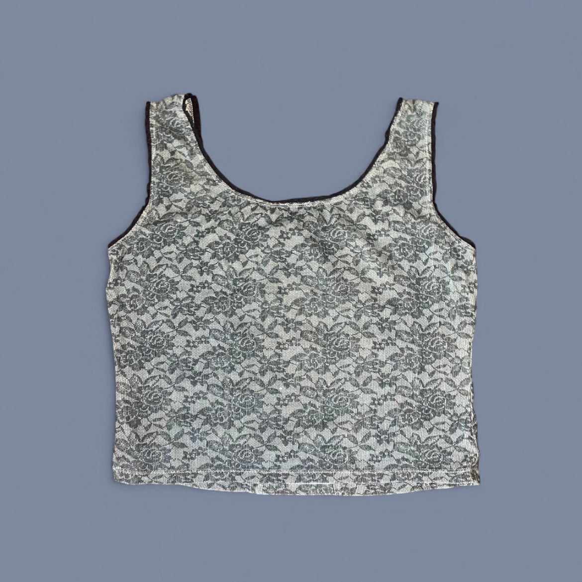 Vintage 00s Lace Print Tank