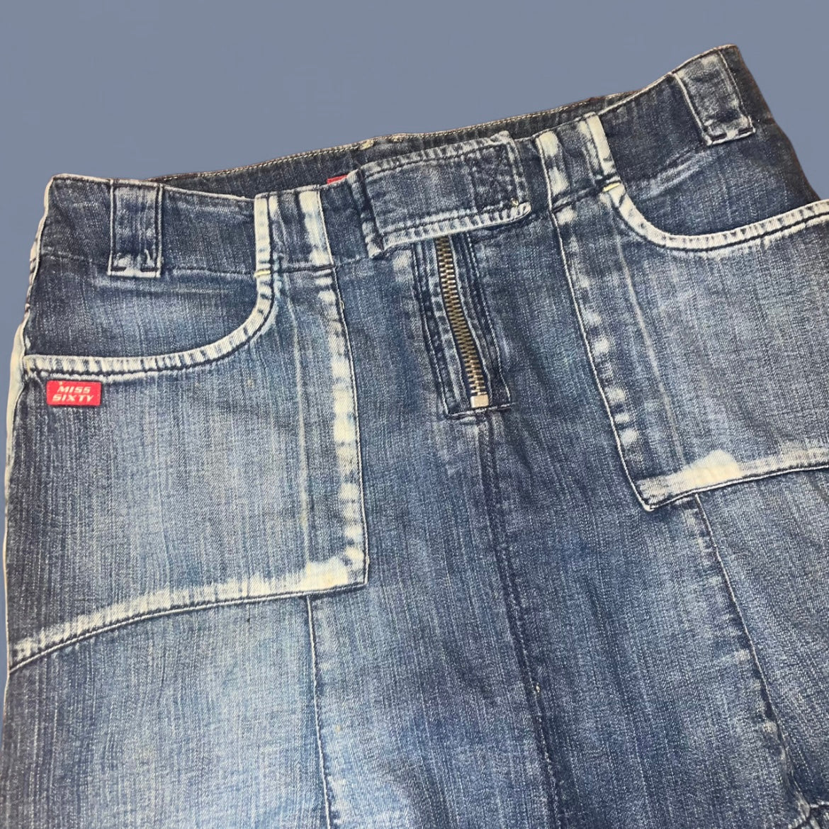 Vintage 00s Miss Sixty Denim Midi Skirt
