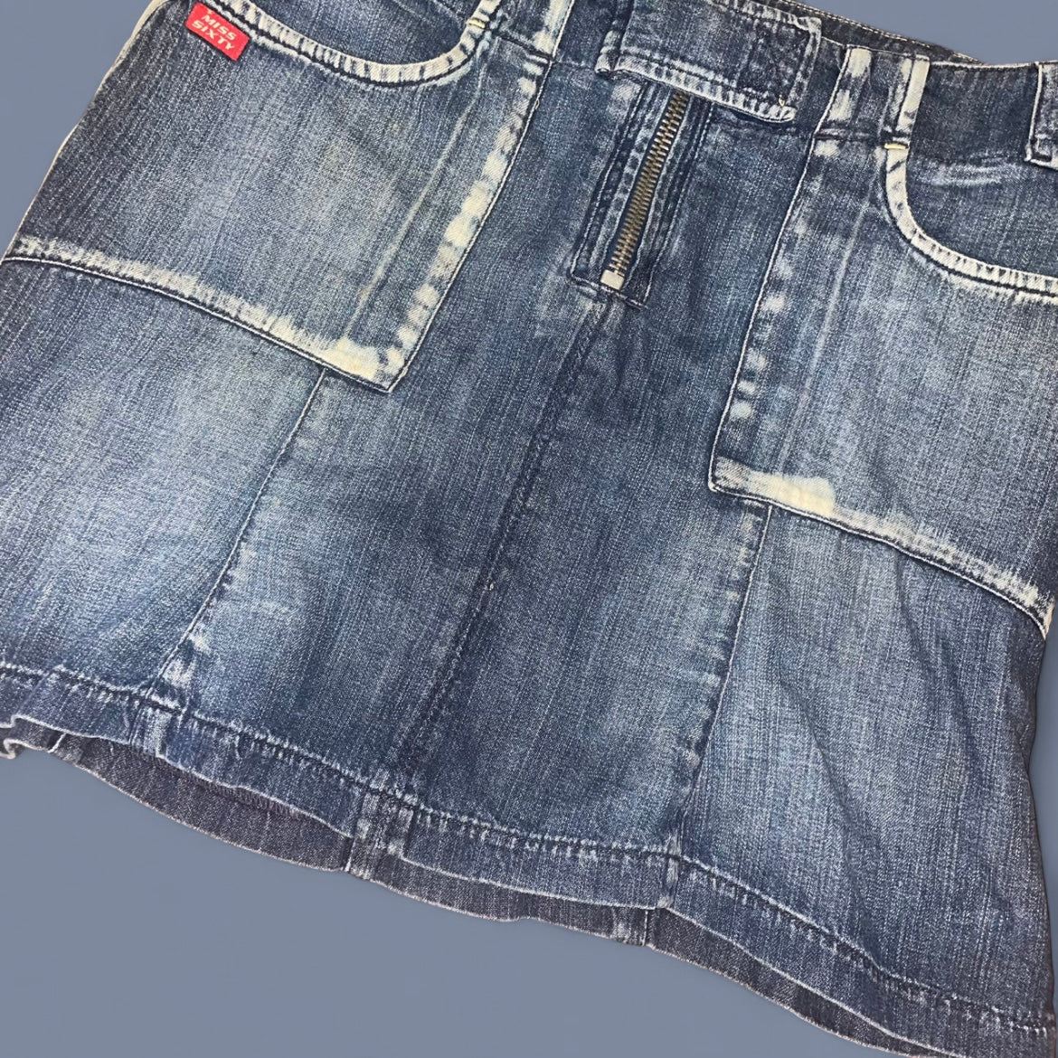 Vintage 00s Miss Sixty Denim Midi Skirt
