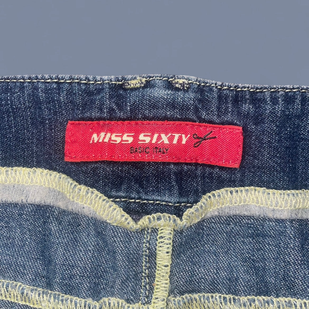 Vintage 00s Miss Sixty Denim Midi Skirt