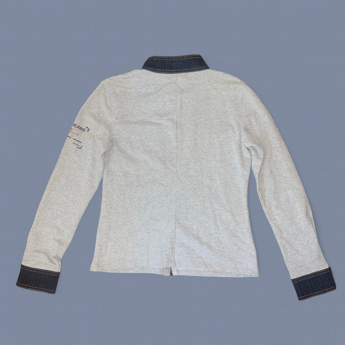 Vintage DKNY Grey Zip Up Sweatshirt