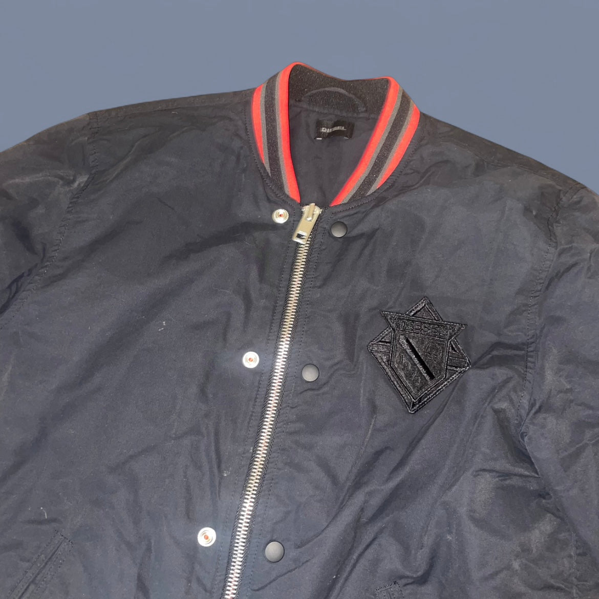Diesel Black and Red Bomber Jacket