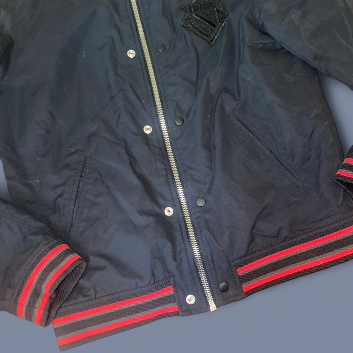 Diesel Black and Red Bomber Jacket