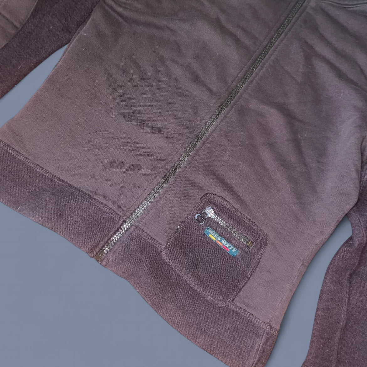 Vintage Miss Sixty Brown Zip Up Hoodie
