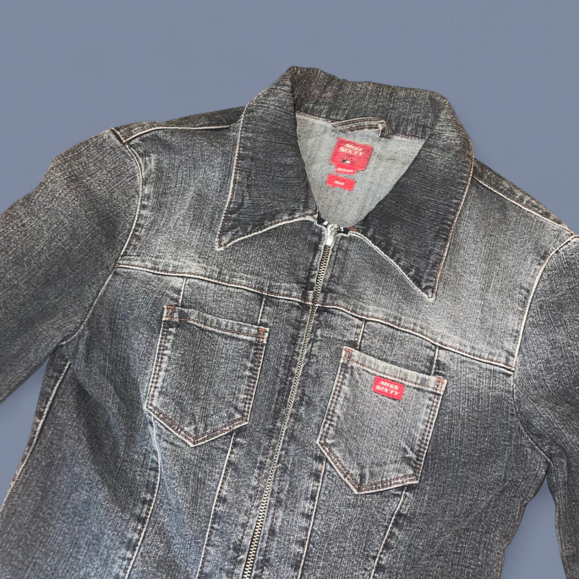 Vintage Miss Sixty Black Denim Jacket