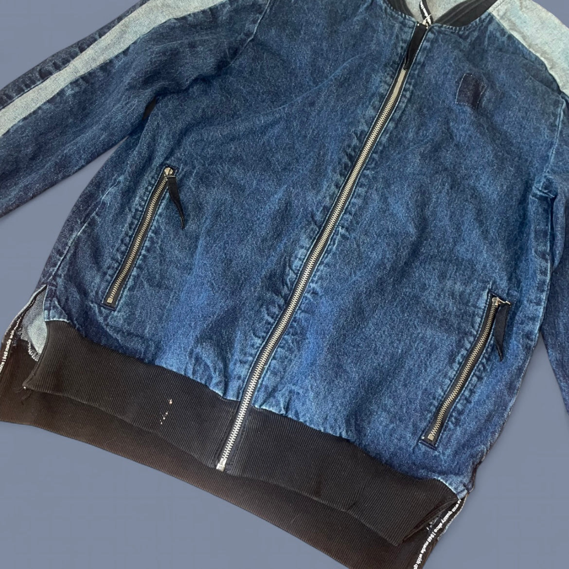 Vintage Puma Denim Bomber Jacket