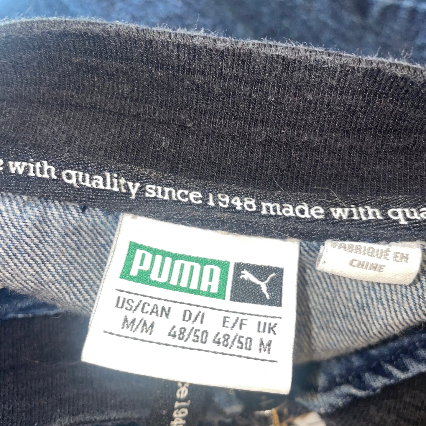Vintage Puma Denim Bomber Jacket