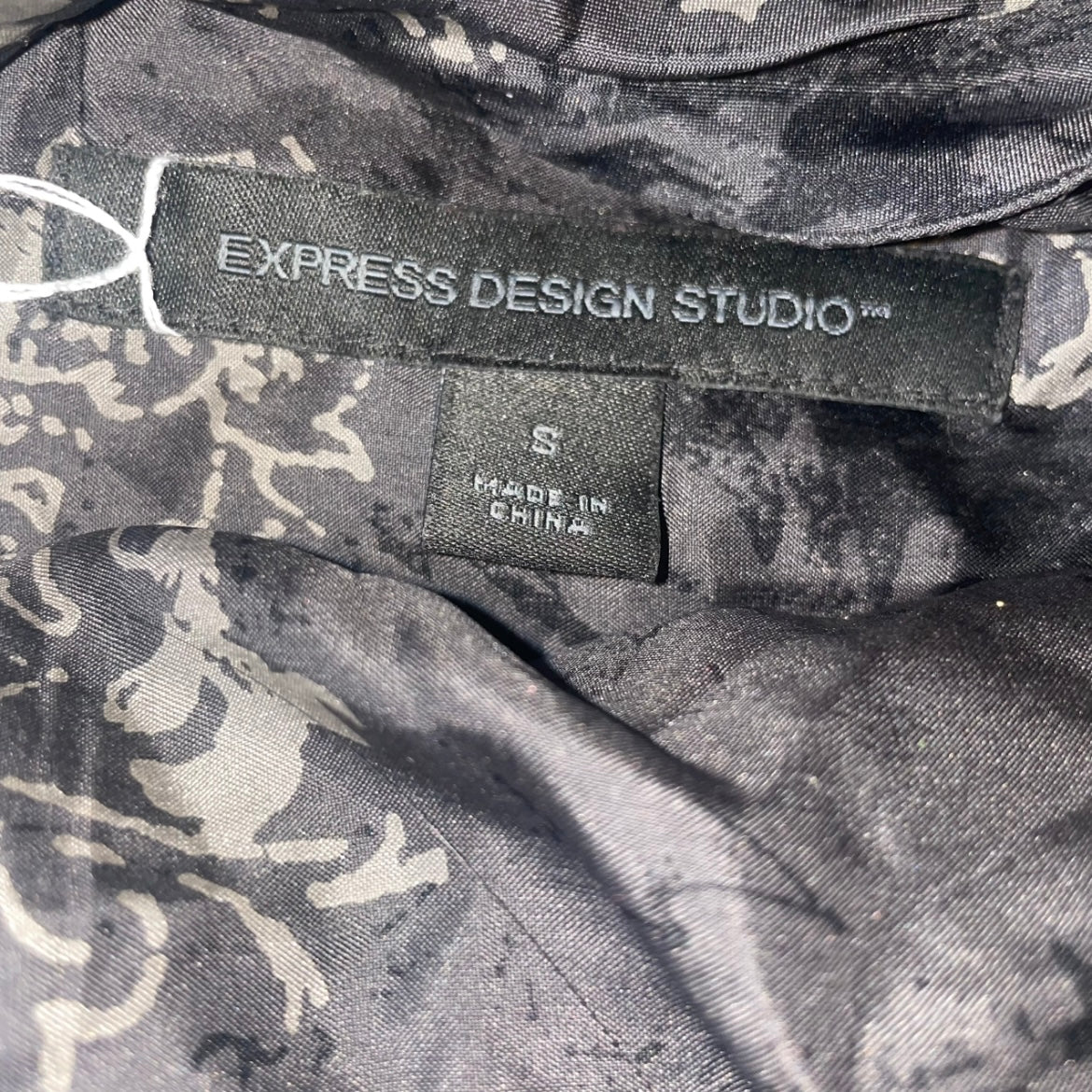 00s Dark Gray Pattern Halter Top