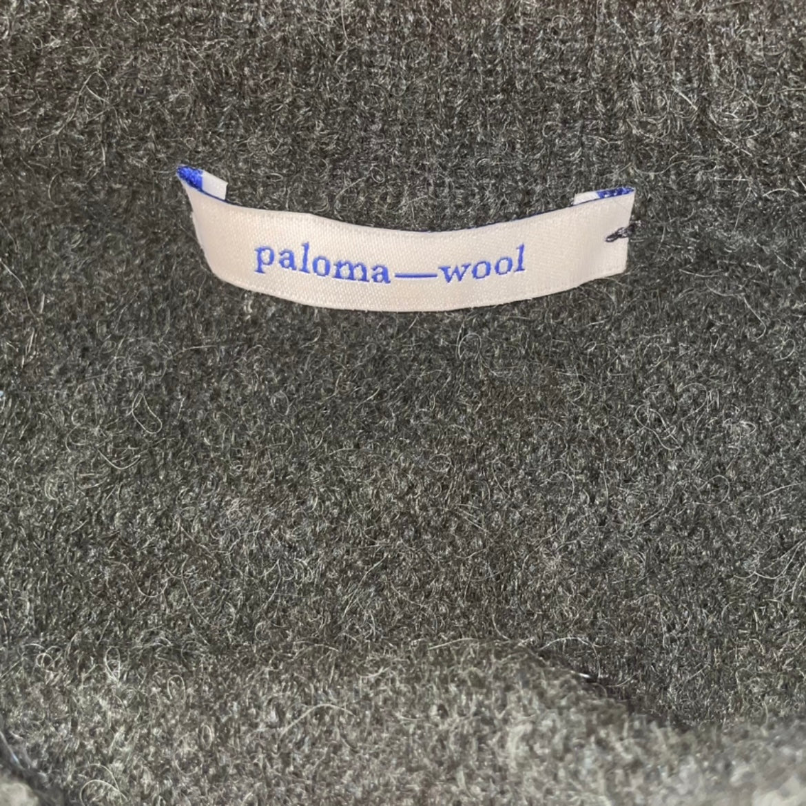 Paloma Wool Dark Gray Wool Asymmetric Sweater