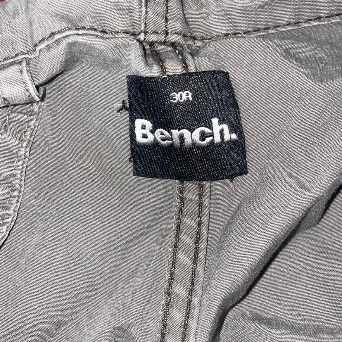 Bench Logo Gray Low Waisted Cargo Pants